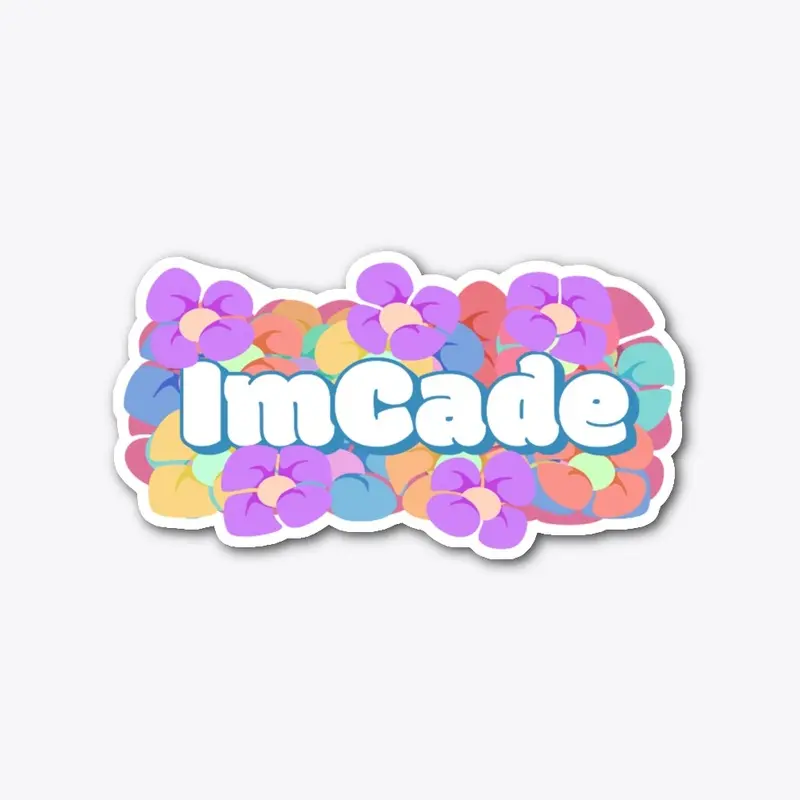 ImCade Flower - Blue Sticker