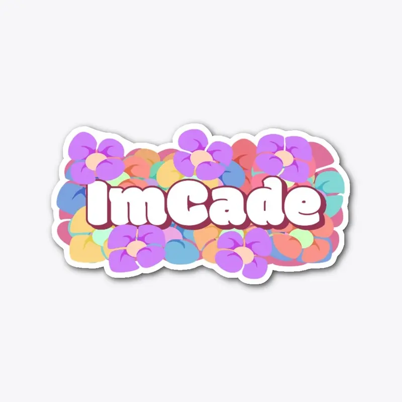 ImCade Flower - Red Sticker